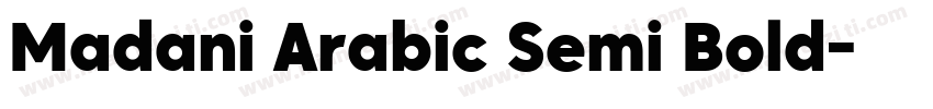 Madani Arabic Semi Bold字体转换